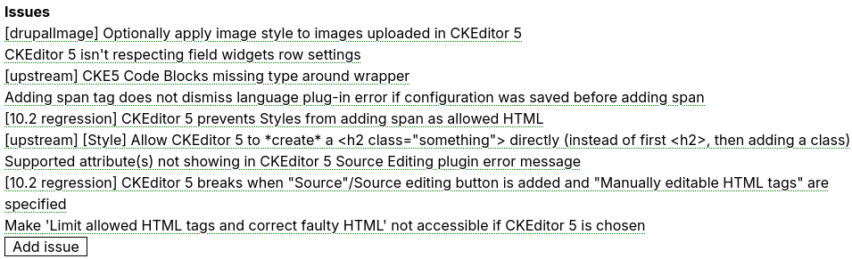 Issue listing links to site content, but not drupal.org