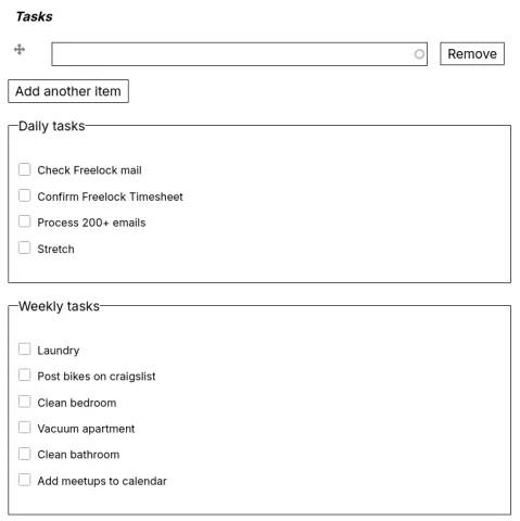Scorecard task tracking